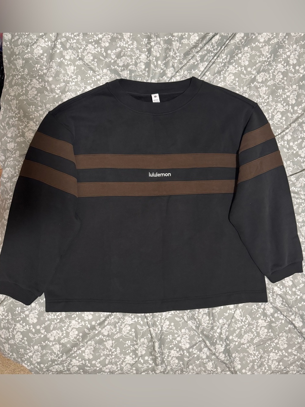 Lululemon W Steady State OS Pullover – Stripe Size Medium
